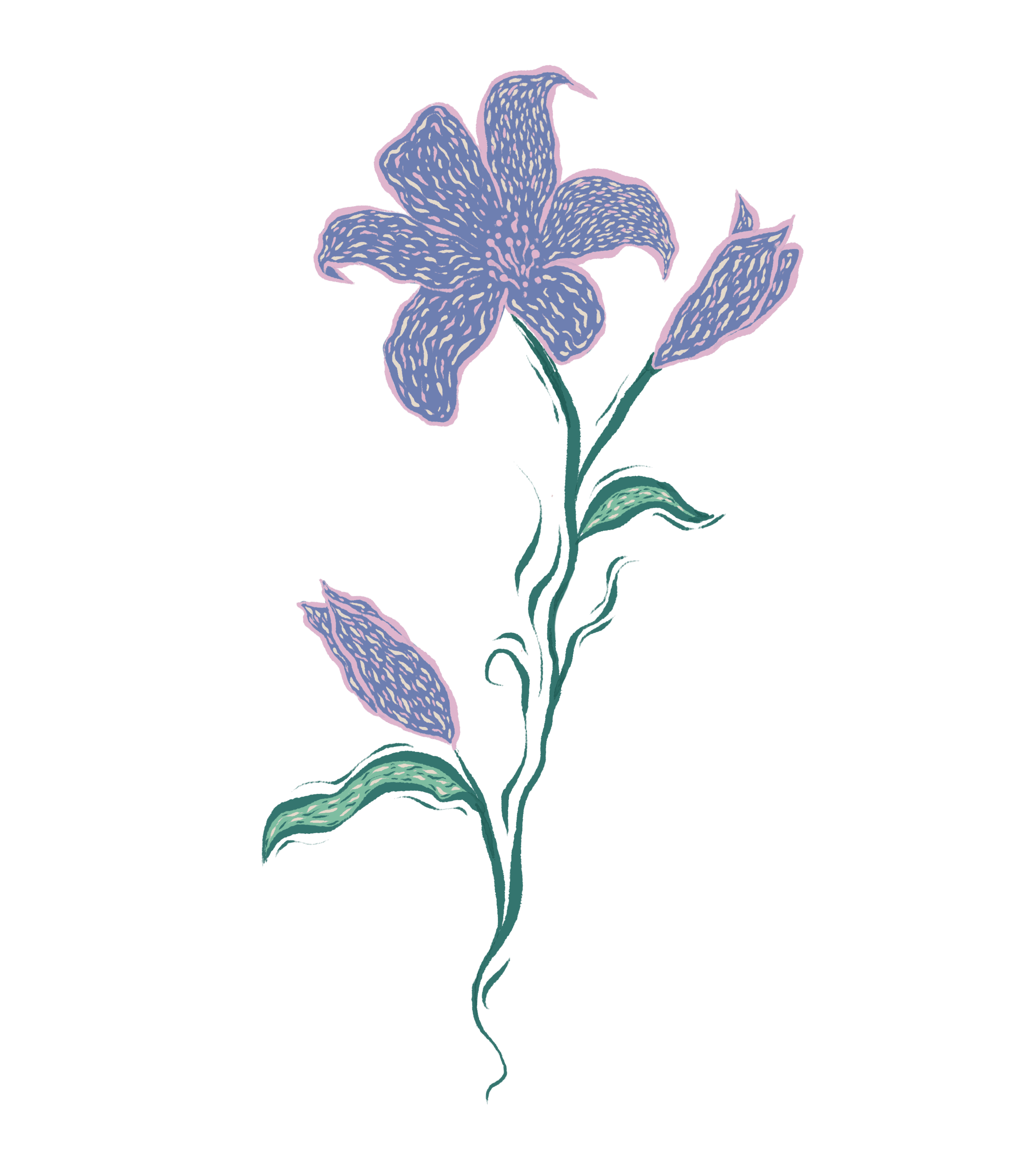 purple flower decoration